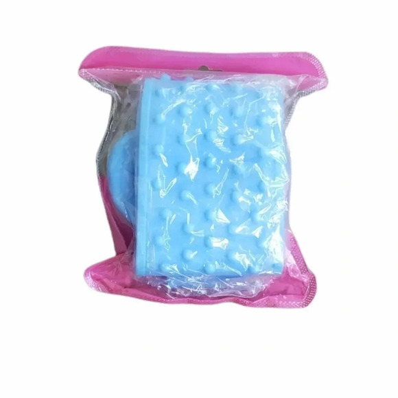 Silicone Blue Bath Back Scrubber - Picture 1 of 2